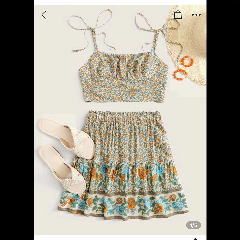 Boho skirt set